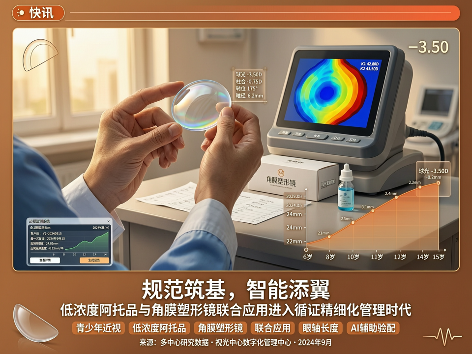 【快讯】规范筑基,智能添翼:低浓度阿托品与角膜塑形镜联合应用进入循证精细化管理时代