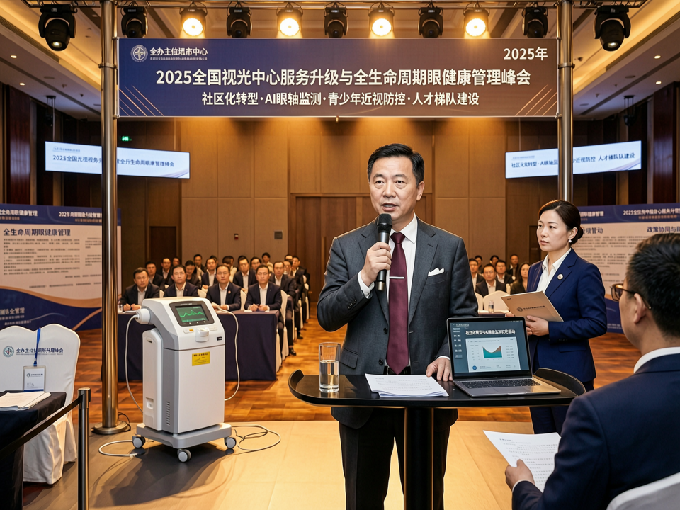 2025全国视光中心服务升级与全生命周期眼健康管理峰会:社区化转型与AI眼轴监测双轮驱动