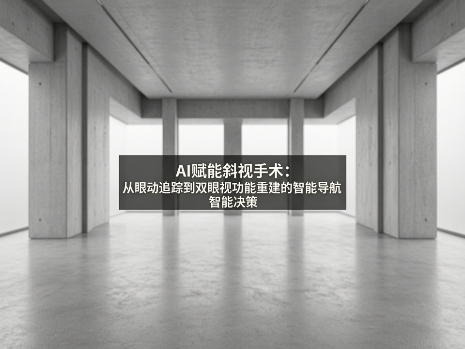 AI赋能斜视手术:从眼动追踪到双眼视功能重建的智能导航