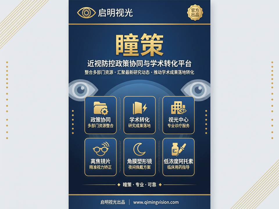 启明视光发布“瞳策”近视防控政策协同与学术转化平台,整合多部门资源与最新研究动态