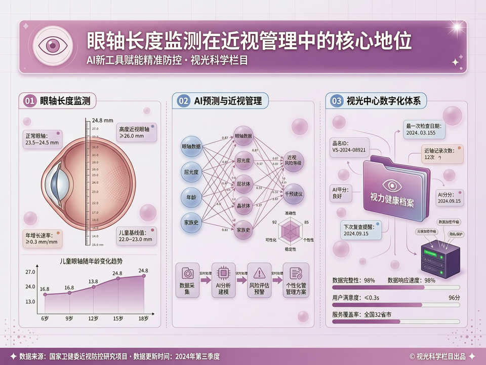 视光科学:眼轴长度监测在近视管理中的核心地位与AI新工具