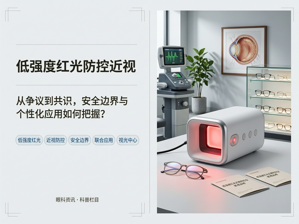 低强度红光防控近视:从争议到共识,安全边界与个性化应用如何把握?