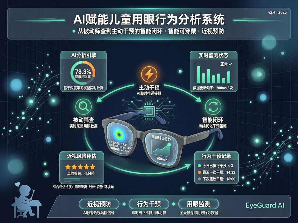 AI赋能的儿童用眼行为分析系统:从被动筛查到主动干预的智能闭环
