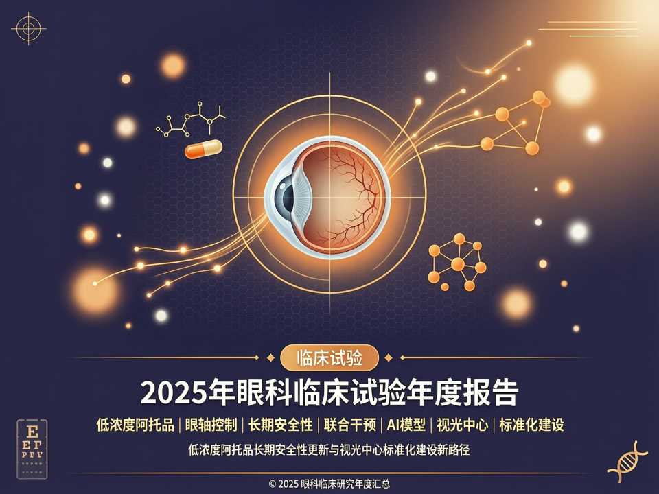 2025年眼科临床试验年度报告:低浓度阿托品长期安全性更新与视光中心标准化建设新路径