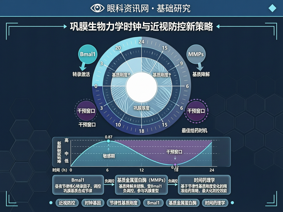 巩膜生物力学时钟与近视防控新策略:节律性基质刚度重塑的干预窗口