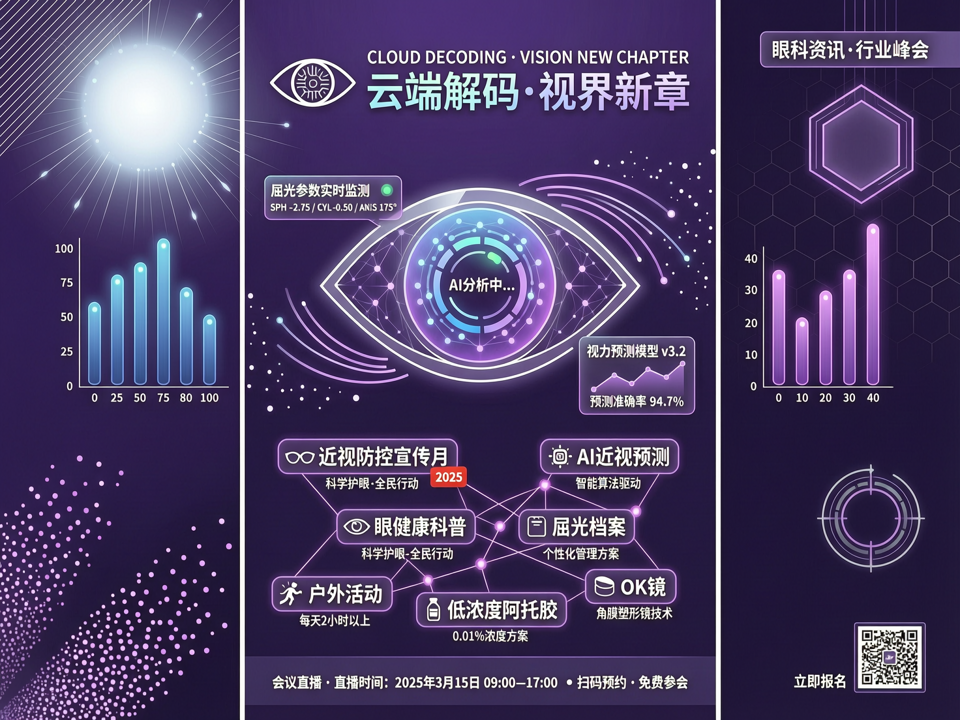云端解码·视界新章:会议直播聚焦近视防控宣传月与眼健康科普创新路径