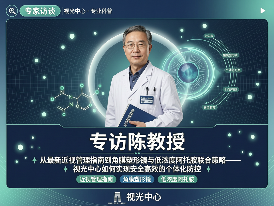 专访陈教授:从最新近视管理指南到角膜塑形镜与低浓度阿托品联合策略——视光中心如何实现安全高效的个体化防控