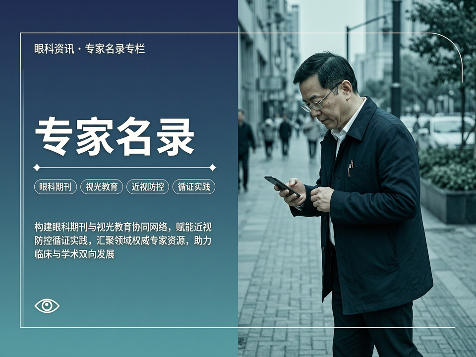 专家名录:构建眼科期刊与视光教育协同网络,赋能近视防控循证实践