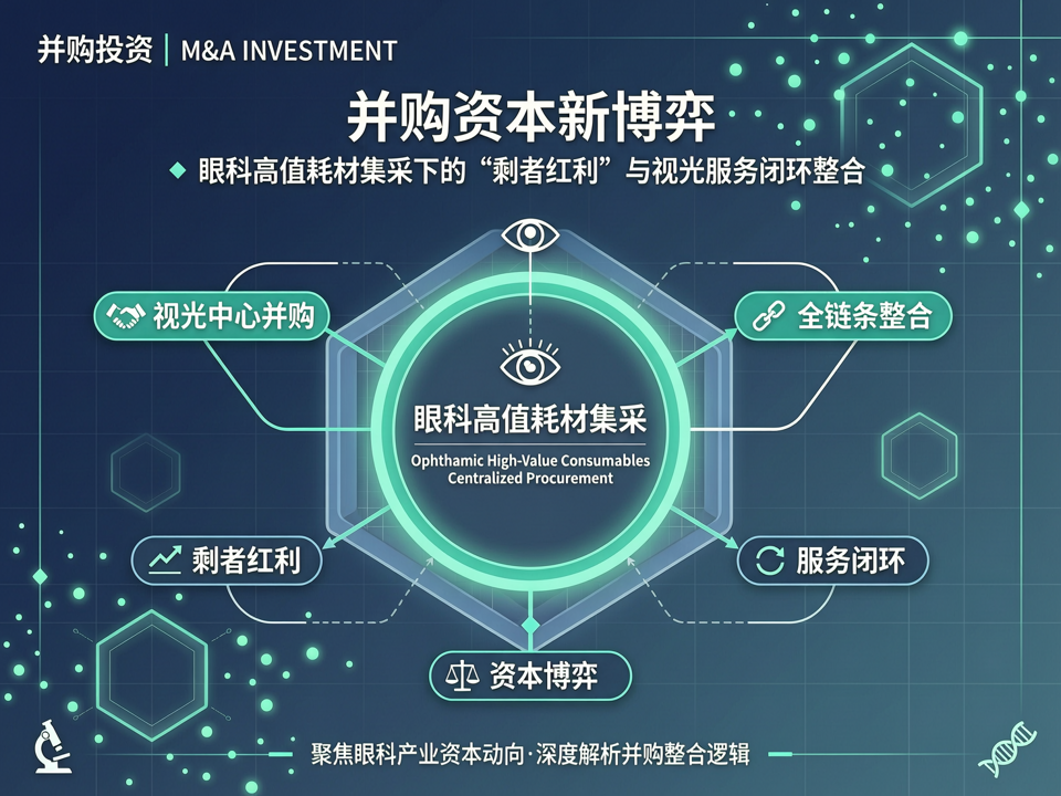 并购资本新博弈:眼科高值耗材集采下的“剩者红利”与视光服务闭环整合
