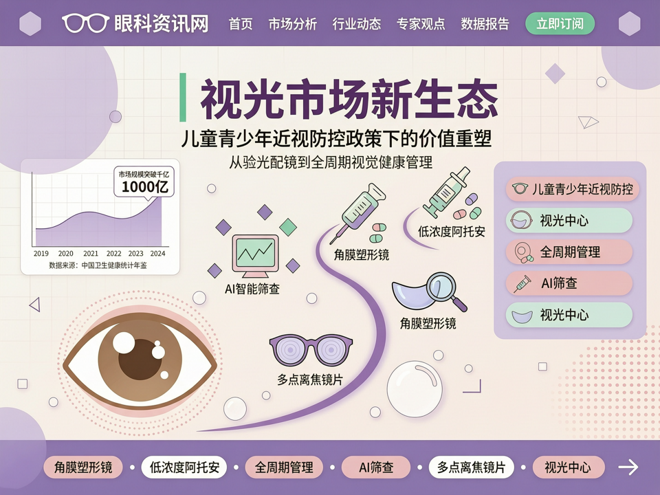 儿童青少年近视防控政策之下的视光市场新生态:从验光配镜到全周期视觉健康管理的价值重塑