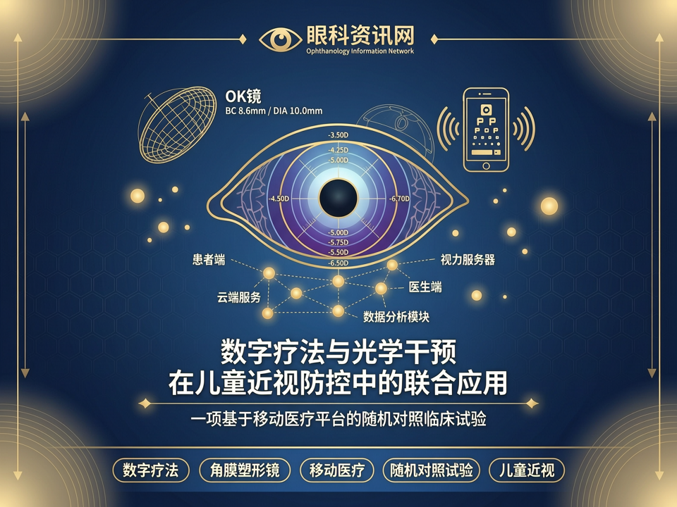 数字疗法与光学干预在儿童近视防控中的联合应用:一项基于移动医疗平台的随机对照临床试验