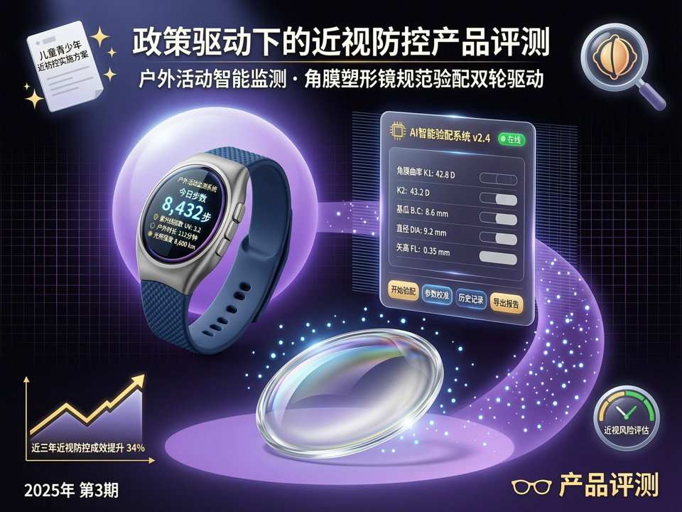 政策驱动下的近视防控产品评测:户外活动智能监测与角膜塑形镜规范验配双轮驱动