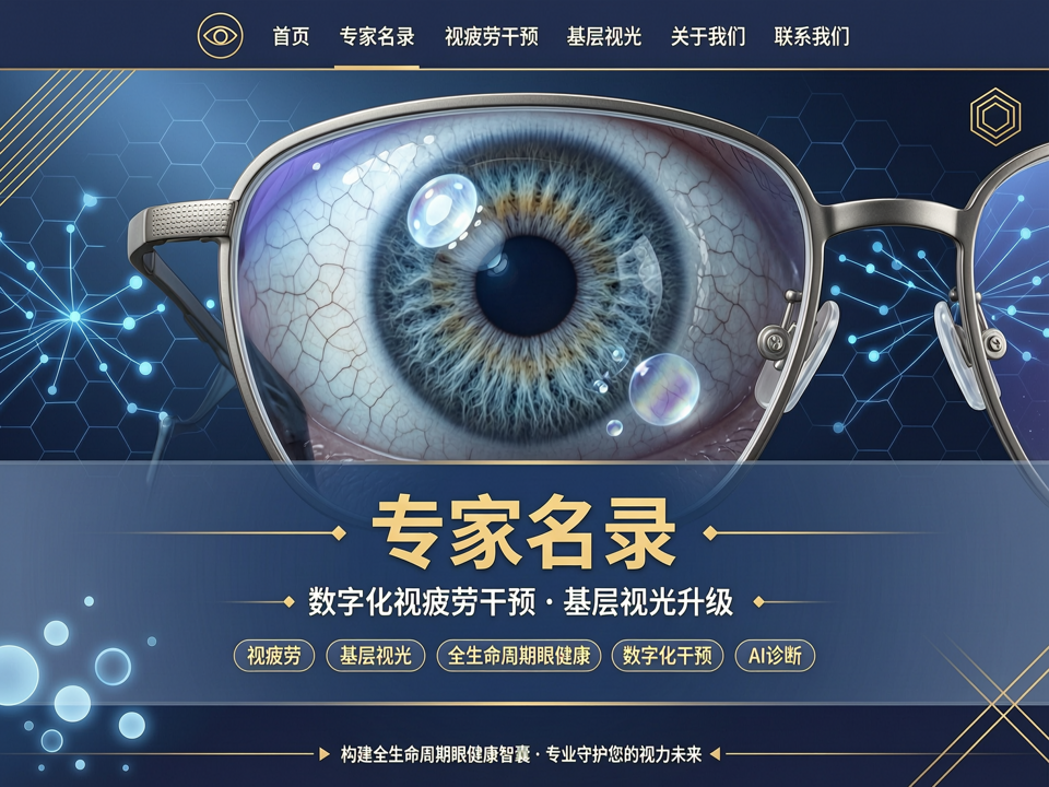 专家名录:数字化视疲劳干预与基层视光升级,构建全生命周期眼健康智囊
