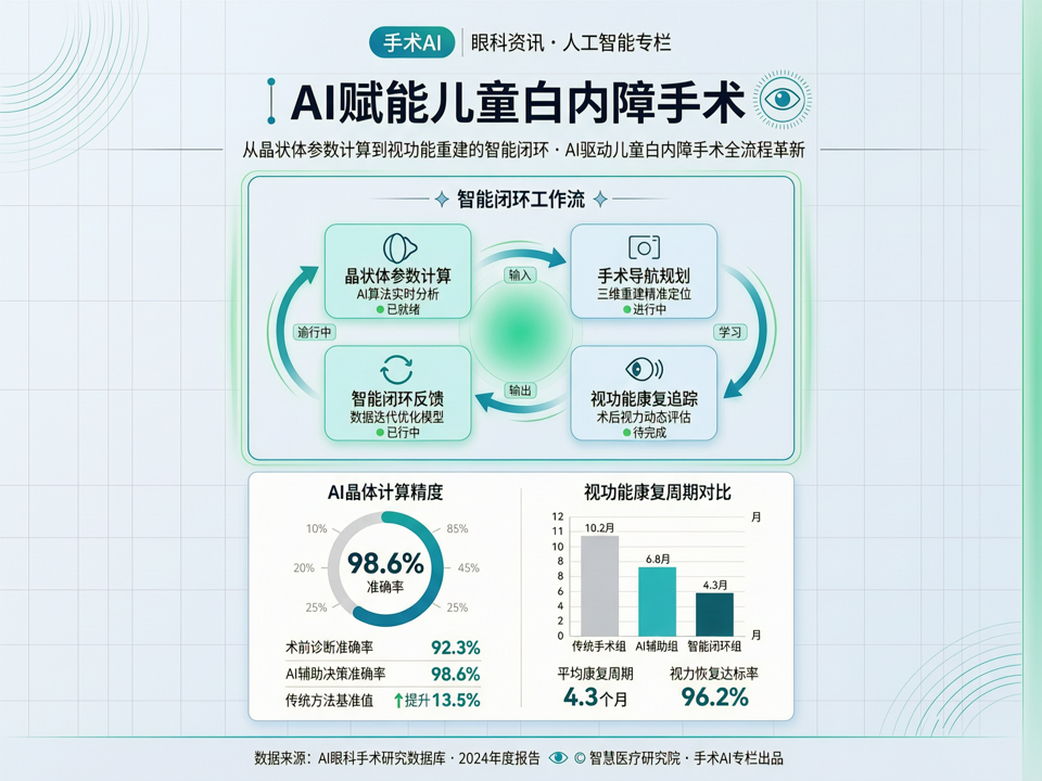 AI赋能儿童白内障手术:从晶状体参数计算到视功能重建的智能闭环