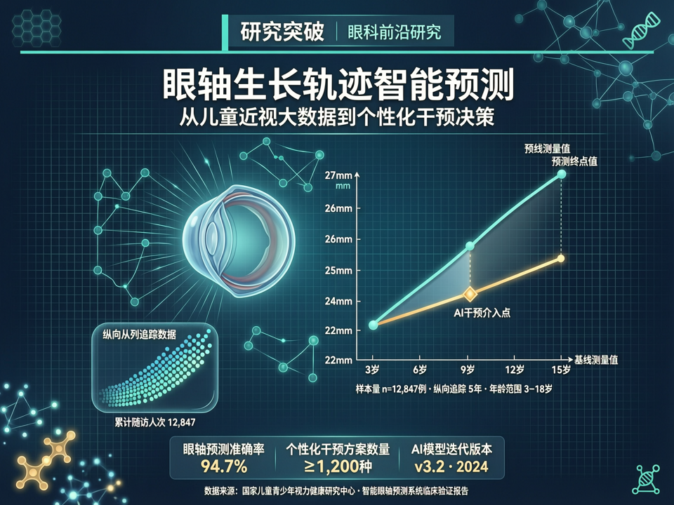 眼轴生长轨迹智能预测:从儿童近视大数据到个性化干预决策