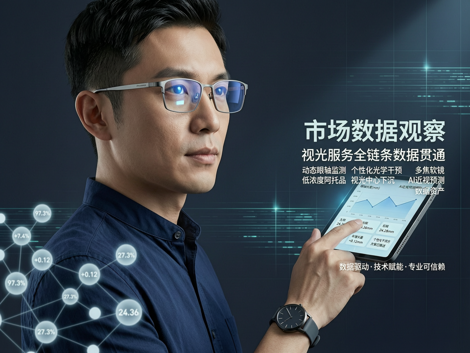 市场数据观察:视光服务全链条数据贯通,动态眼轴监测与个性化光学干预引爆终端新增长