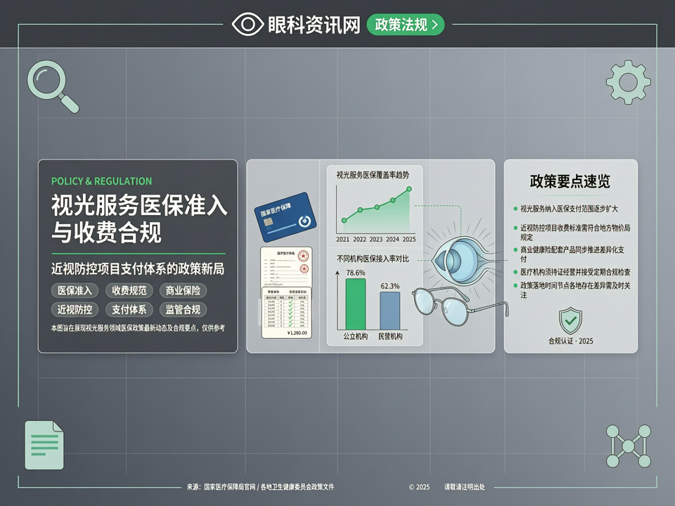 视光服务医保准入与收费合规:近视防控项目支付体系的政策新局