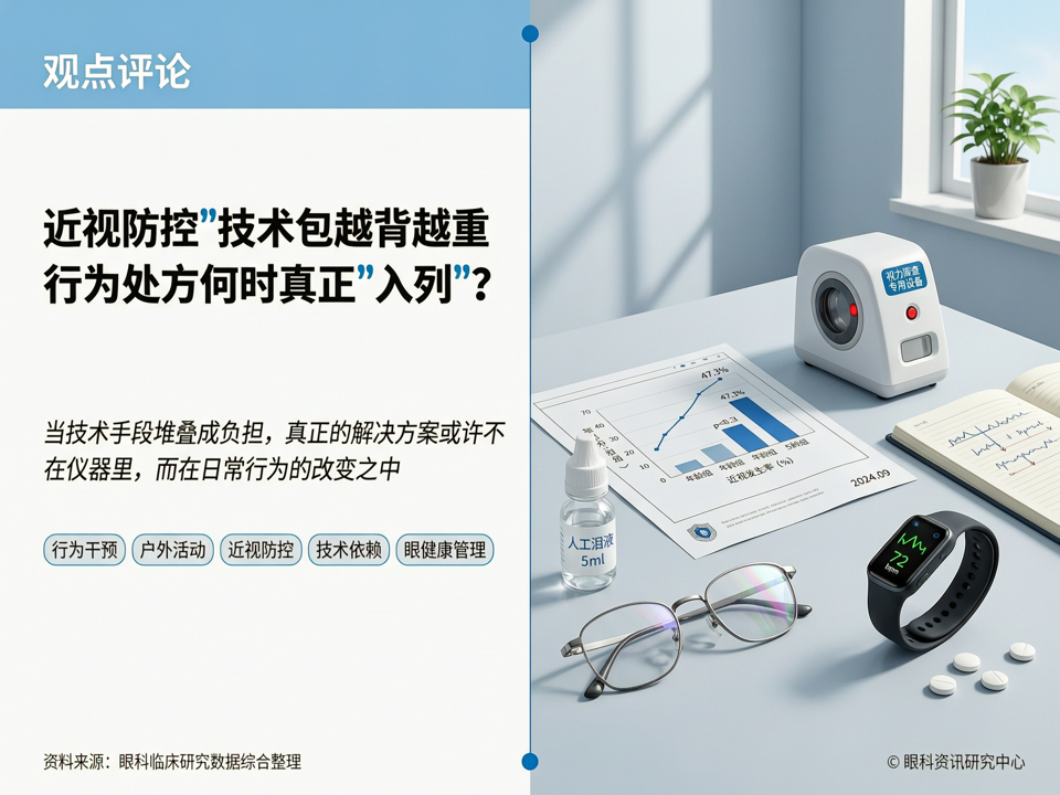 近视防控“技术包”越背越重,行为处方何时真正“入列”?