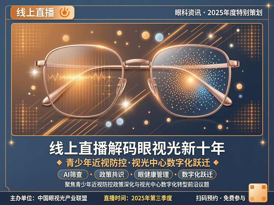 线上直播解码眼视光新十年:青少年近视防控政策深化与视光中心数字化跃迁