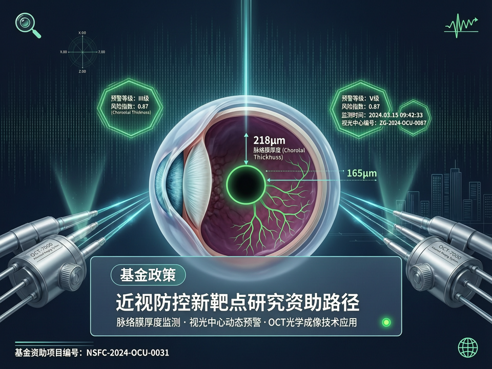 基金政策聚焦近视防控新靶点:从脉络膜厚度监测到视光中心动态预警的资助新路径