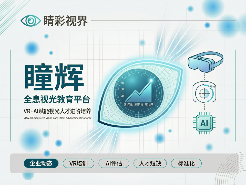 睛彩视界发布“瞳辉”全息视光教育平台,VR+AI赋能视光人才进阶培养