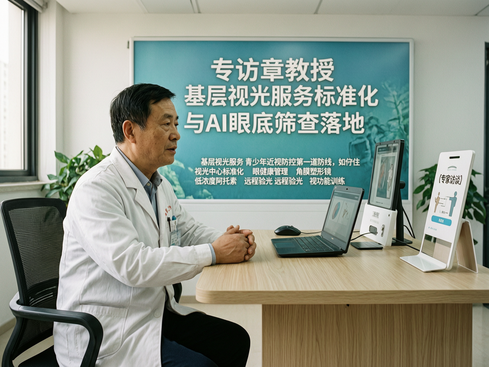 专访章教授:基层视光服务标准化与AI眼底筛查落地,如何守住青少年近视防控第一道防线