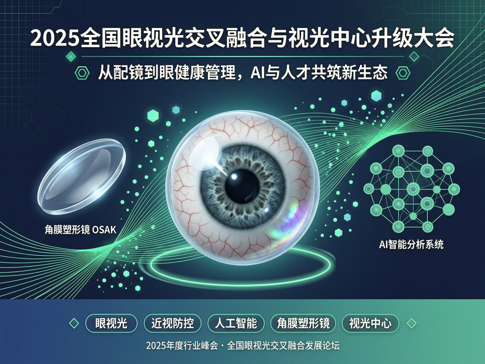 2025全国眼视光交叉融合与视光中心升级大会:从配镜到眼健康管理,AI与人才共筑新生态