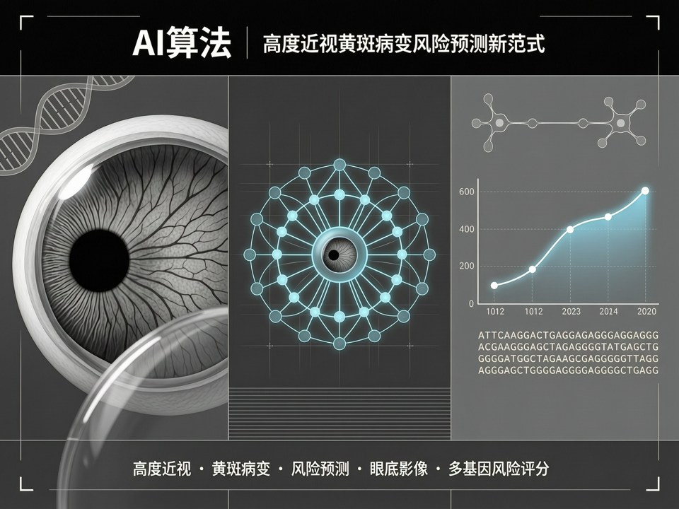 AI算法驱动的高度近视黄斑病变风险预测:从眼底影像到多基因风险评分的融合新范式
