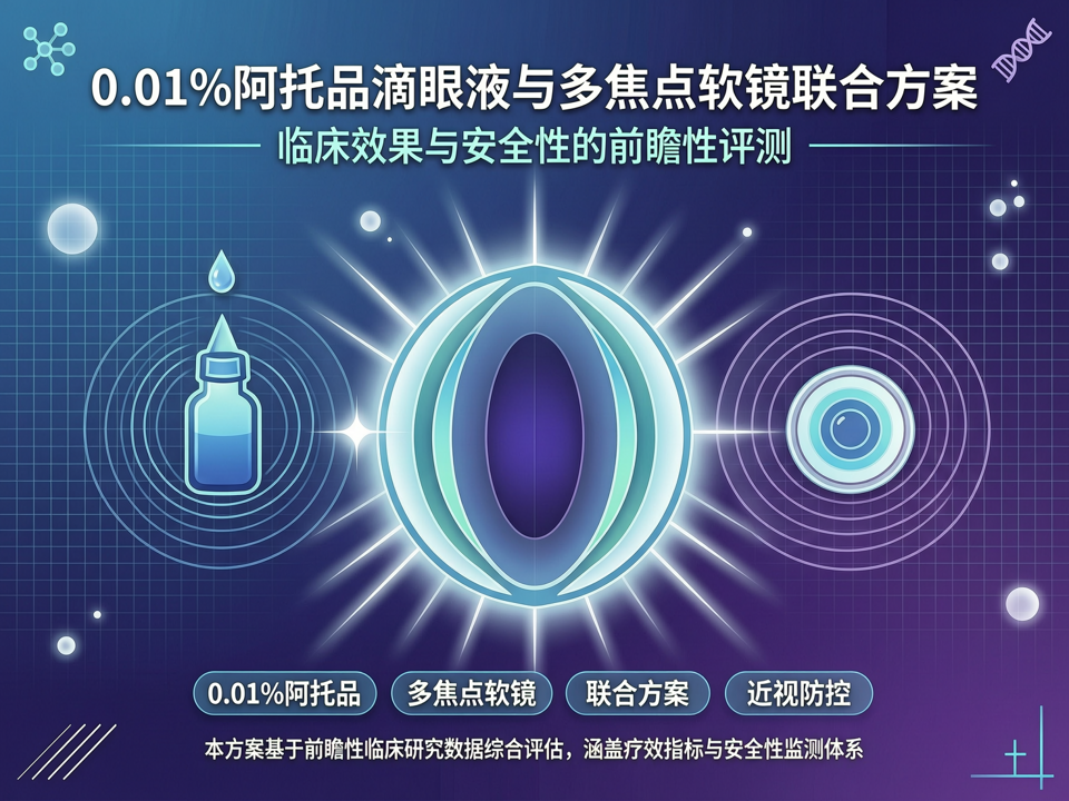 0.01%阿托品滴眼液与多焦点软镜联合方案:临床效果与安全性的前瞻性评测