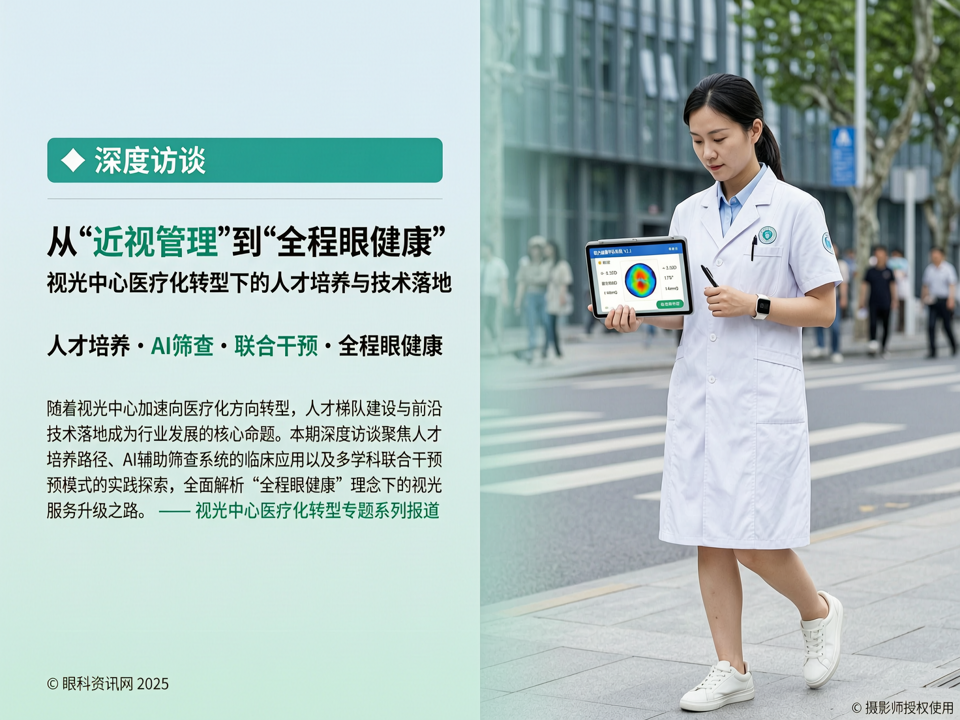深度访谈 | 从“近视管理”到“全程眼健康”:视光中心医疗化转型下的人才培养与技术落地
