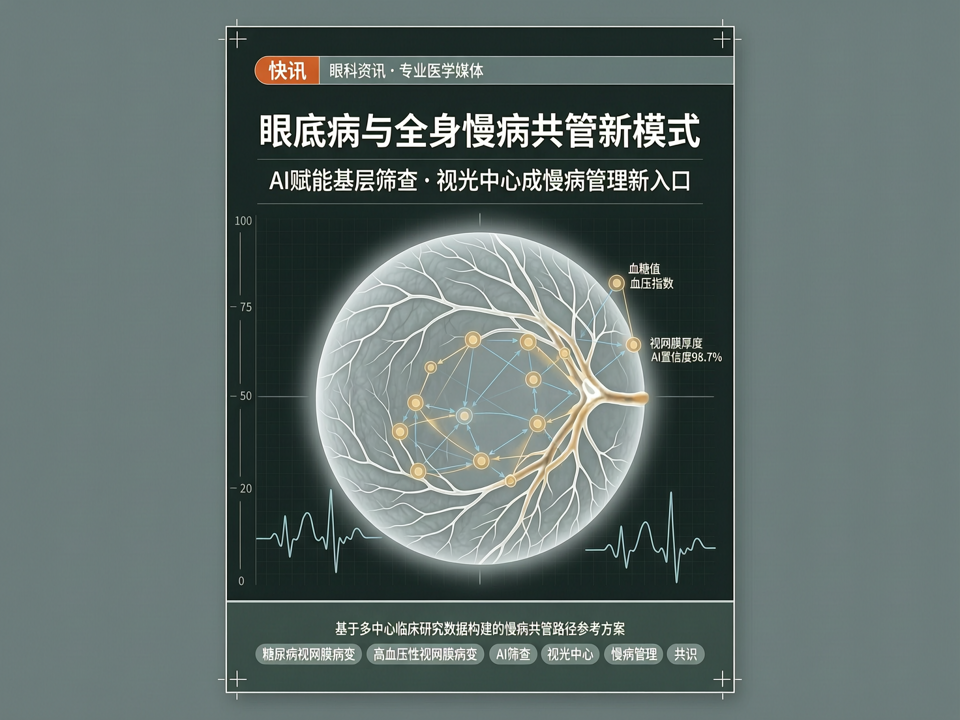 【快讯】眼底病与全身慢病共管新模式:AI赋能基层筛查,视光中心成慢病管理新入口
