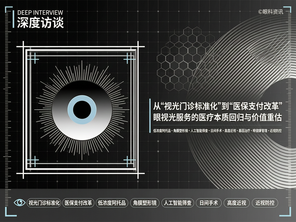 深度访谈 | 从“视光门诊标准化”到“医保支付改革”:眼视光服务的医疗本质回归与价值重估