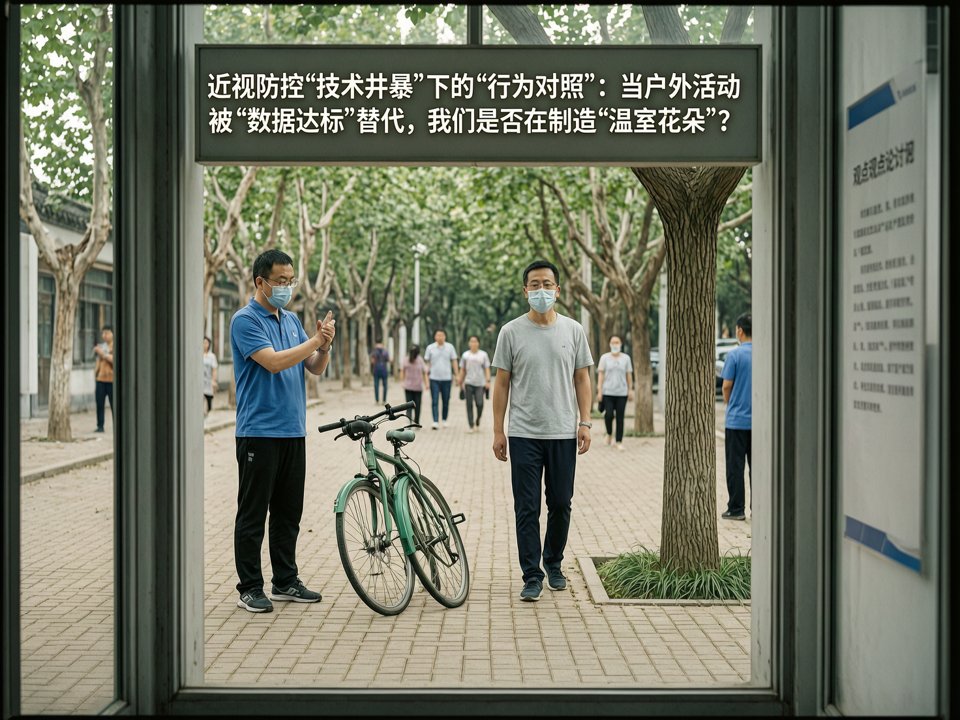 近视防控“技术井喷”下的“行为对照”:当户外活动被“数据达标”替代,我们是否在制造“温室花朵”?