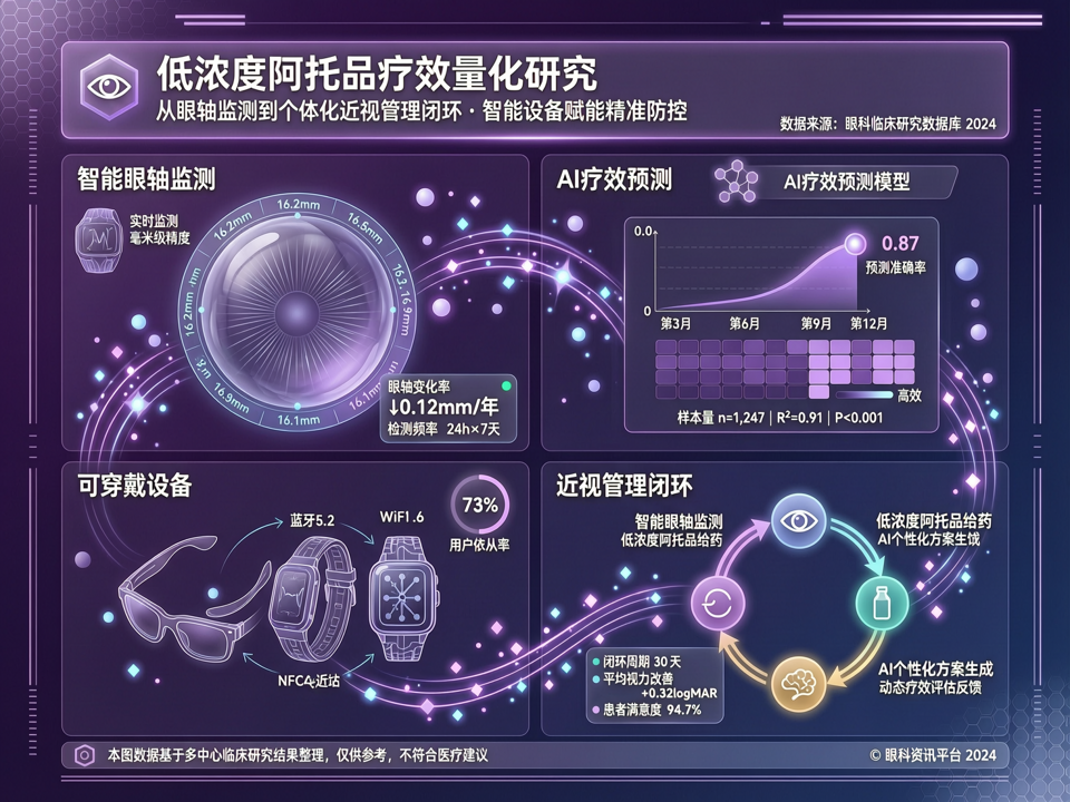 智能设备量化低浓度阿托品疗效:从眼轴监测到个体化近视管理闭环
