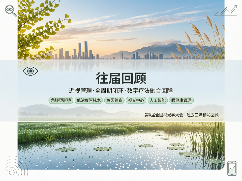 往届视光大会中的近视管理全周期闭环与数字疗法融合回眸