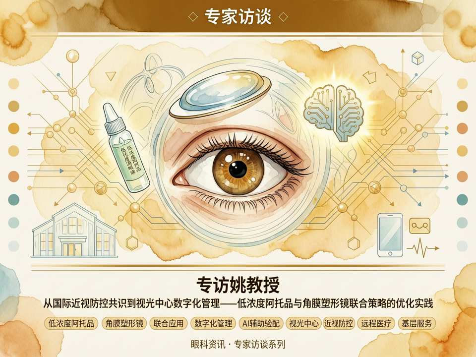 专访姚教授:从国际近视防控共识到视光中心数字化管理——低浓度阿托品与角膜塑形镜联合策略的优化实践