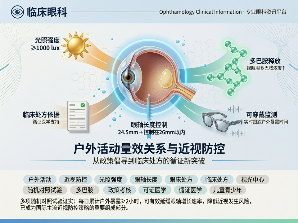 户外活动量效关系与近视防控:从政策倡导到临床处方的循证新突破