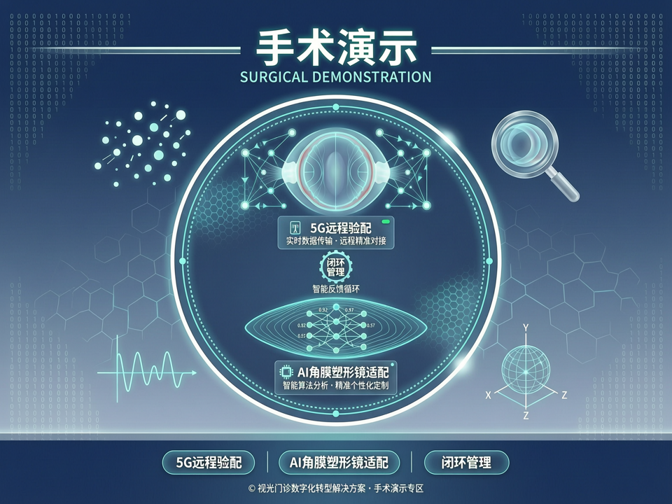 手术演示引领视光门诊数字化转型:从5G远程验配到AI角膜塑形镜适配的闭环管理