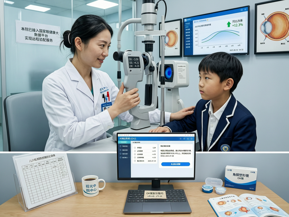 数据报告 | 2025年青少年近视防控‘视光中心+互联网’融合模式数据洞察:从远程验配到AI随访的真实世界图景