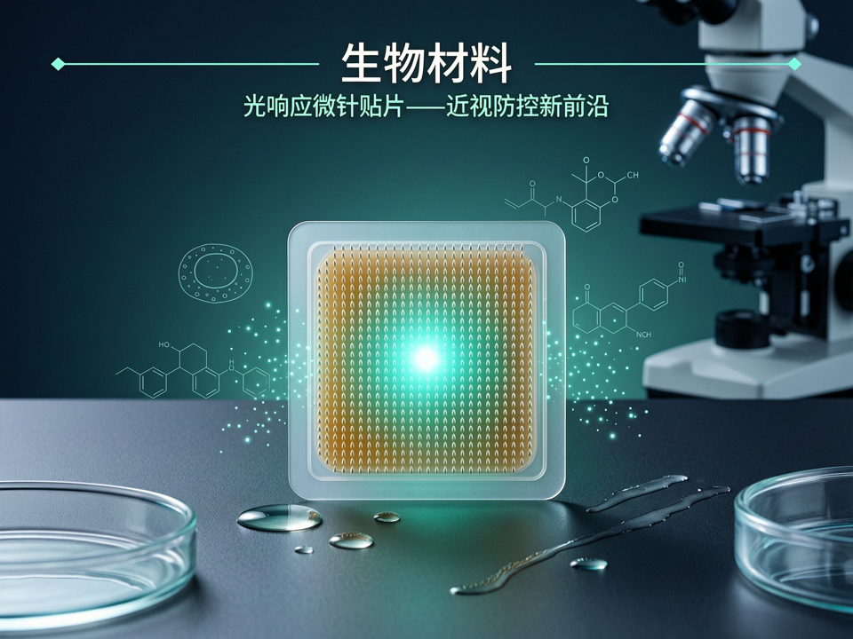 光响应微针贴片:眼科生物材料在青少年近视防控中的“无创-透皮”药物递送新前沿
