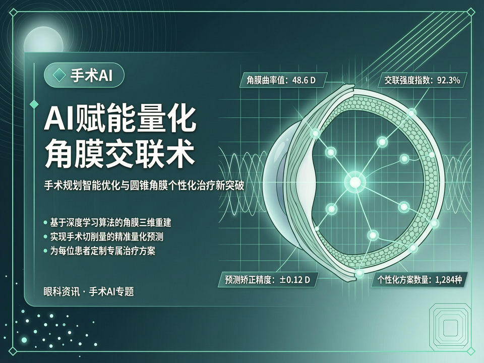 AI赋能量化角膜交联术:手术规划智能优化与圆锥角膜个性化治疗新突破
