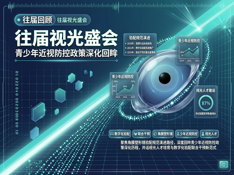 往届视光盛会中的角膜塑形镜验配规范演进与青少年近视防控政策深化回眸