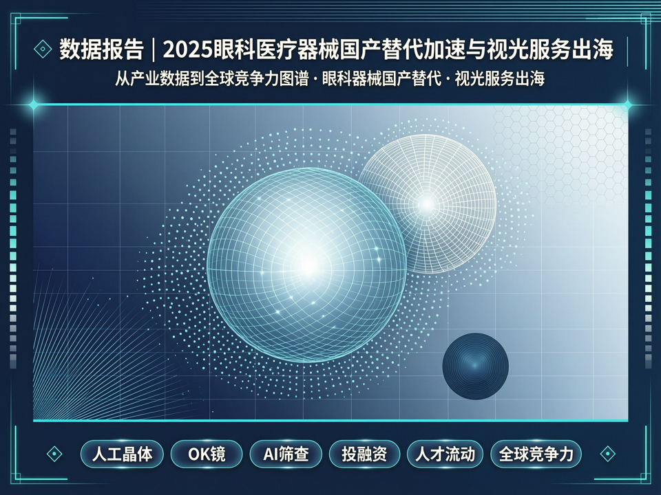 数据报告 | 2025眼科医疗器械国产替代加速与视光服务出海:从产业数据到全球竞争力图谱