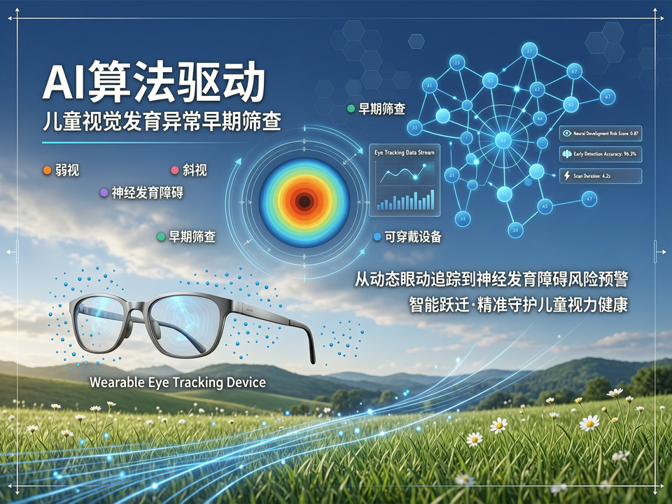 AI算法驱动的儿童视觉发育异常早期筛查:从动态眼动追踪到神经发育障碍风险预警的智能跃迁