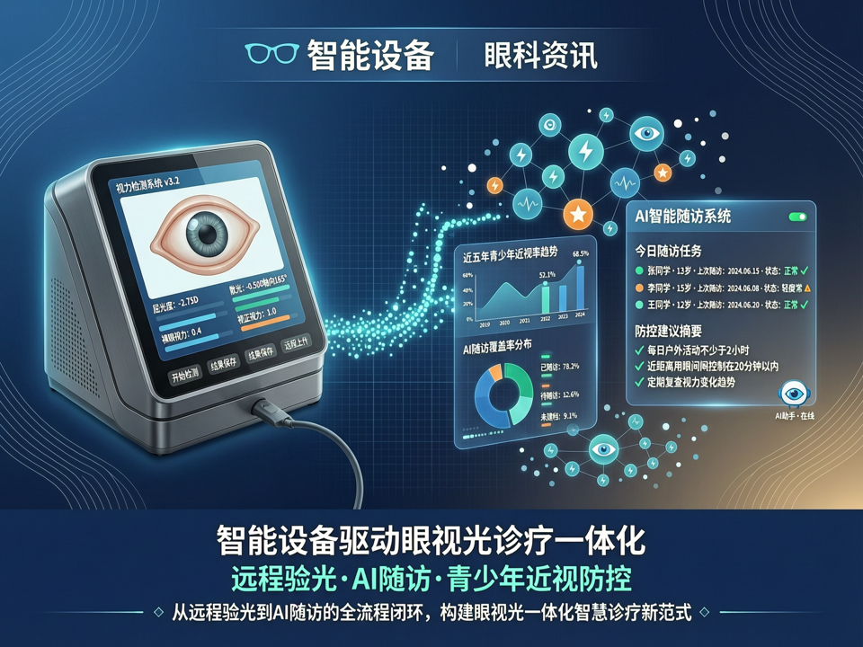 智能设备驱动眼视光诊疗一体化:从远程验光到AI随访的全流程闭环