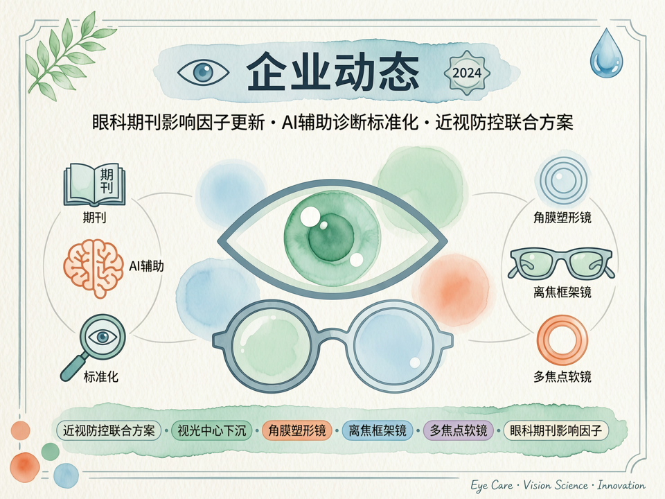 视光企业动态:眼科期刊影响因子更新与AI诊断标准化,企业如何把握科研与临床转化新契机
