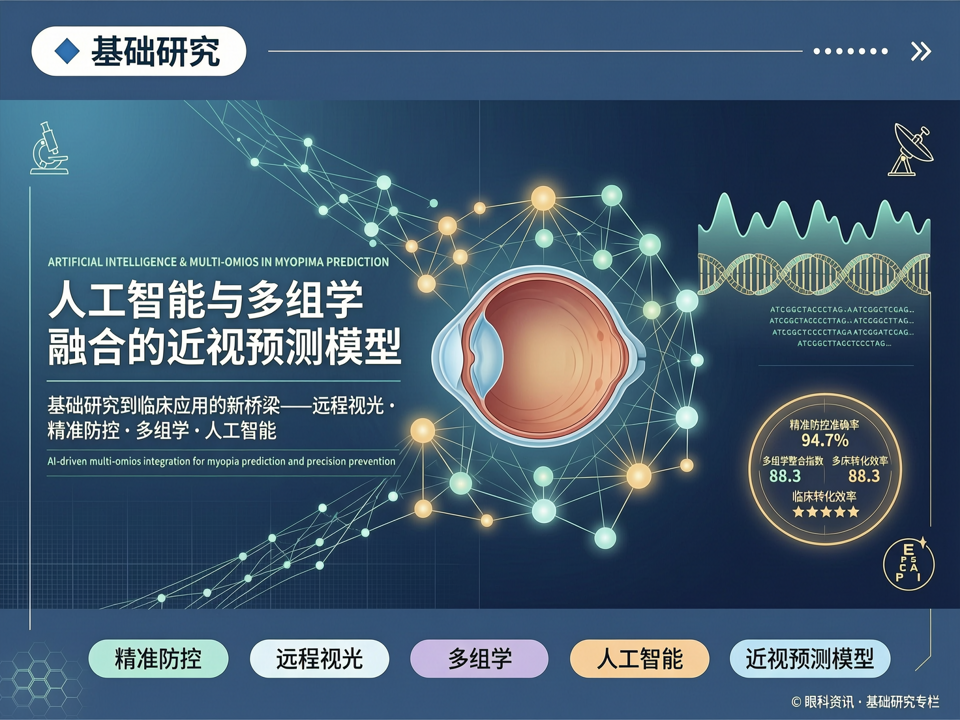 人工智能与多组学融合的近视预测模型:基础研究到临床应用的新桥梁