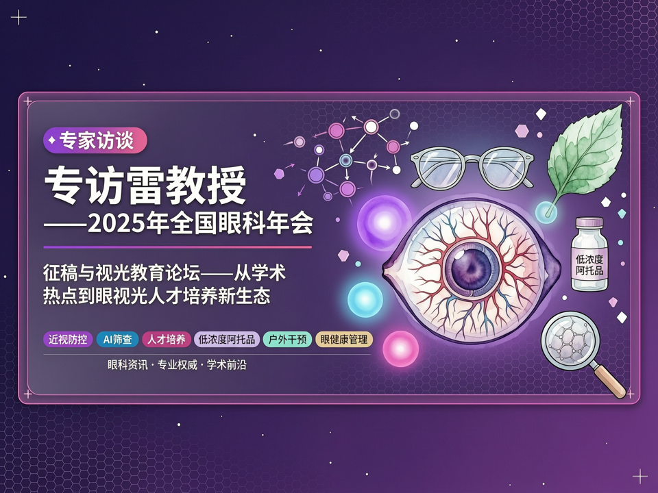 专访雷教授:2025年全国眼科年会征稿与视光教育论坛——从学术热点到眼视光人才培养新生态