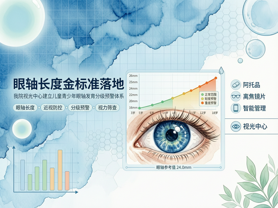 眼轴长度金标准落地:我院视光中心建立儿童青少年眼轴发育分级预警体系