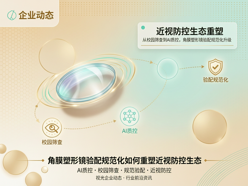 视光企业动态:从校园筛查到AI质控,角膜塑形镜验配规范化如何重塑近视防控生态